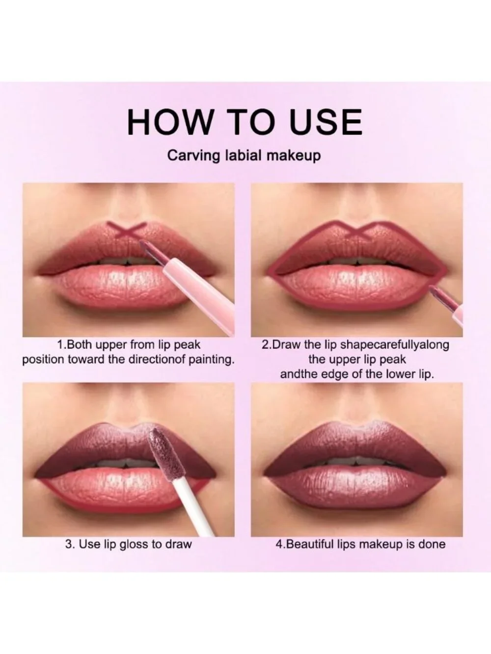 Womens 03# Dark Wine Red-Metallic Glitter Liquid Lipstick lippies Lip Gloss